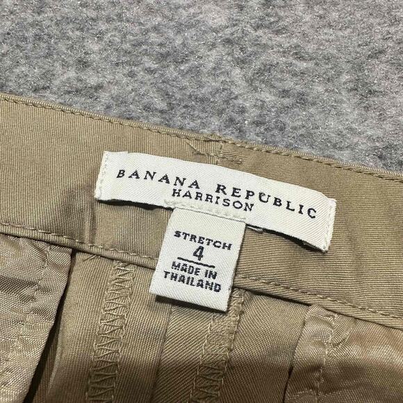 Banana Republic Harrison Women's Chino Pants Size 4 Khaki Brown Medium Wash - Picture 6 of 7